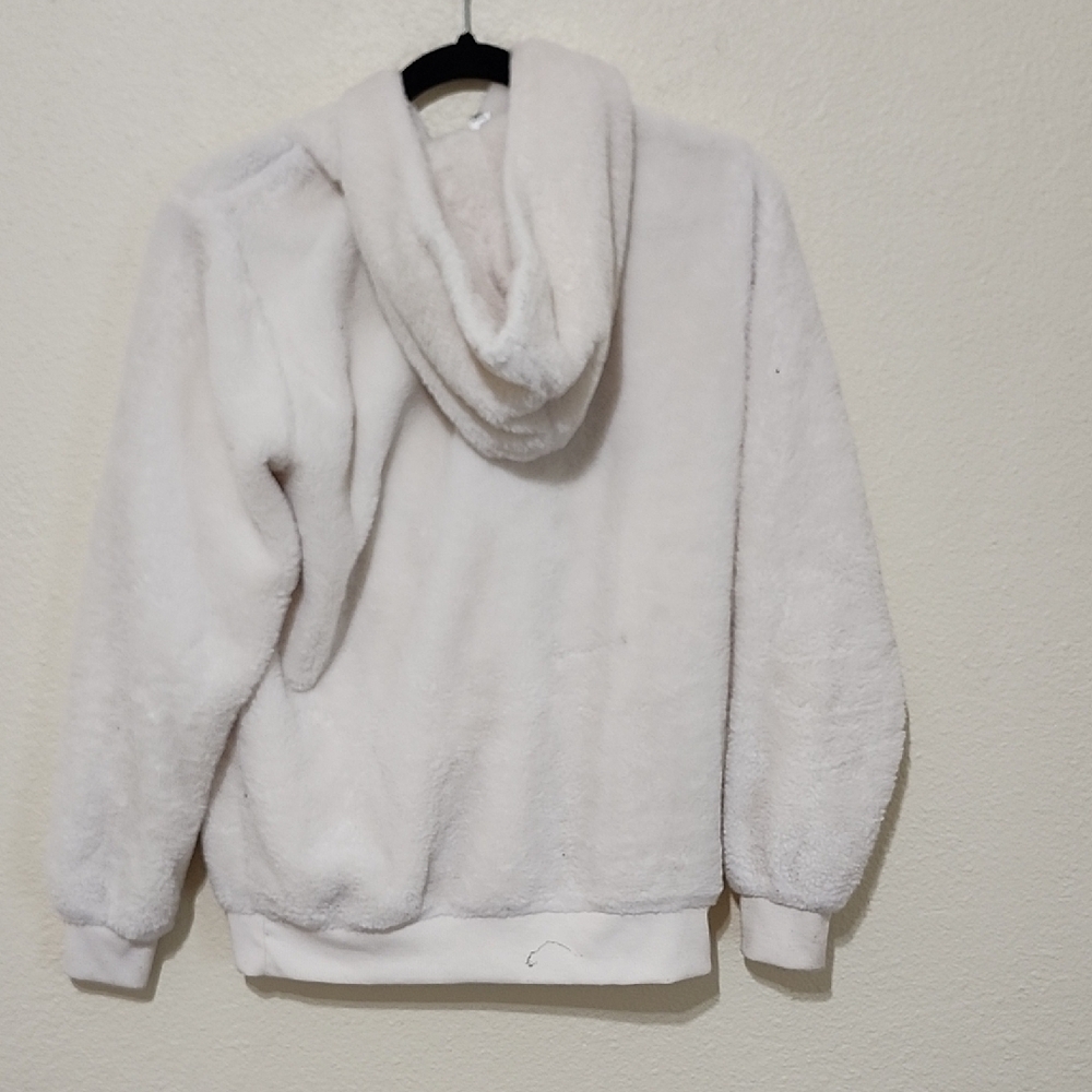 White NY City Crew Neck Sweatshirt with Bold Graphics - Picture 9 of 10